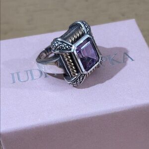 Judith Ripka amethyst ring